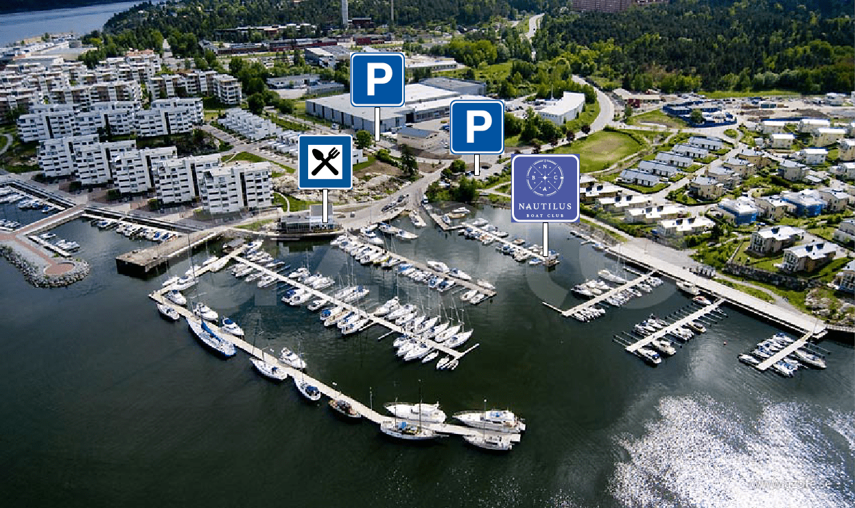 Hamnkarta Gåshaga